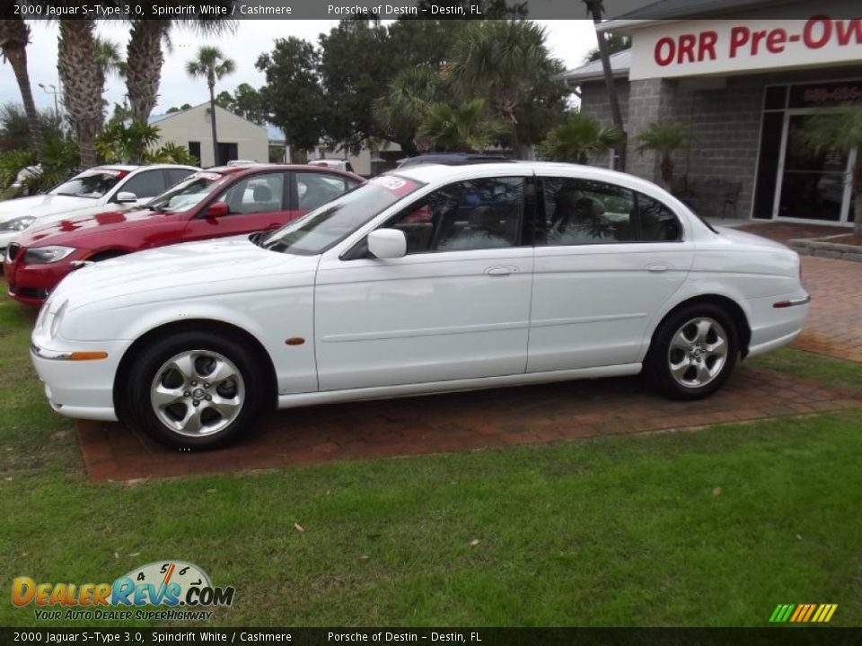 2000 Jaguar S-Type 3.0 Spindrift White / Cashmere Photo #2