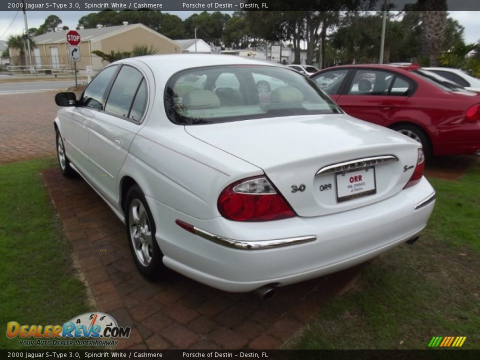 2000 Jaguar S-Type 3.0 Spindrift White / Cashmere Photo #3