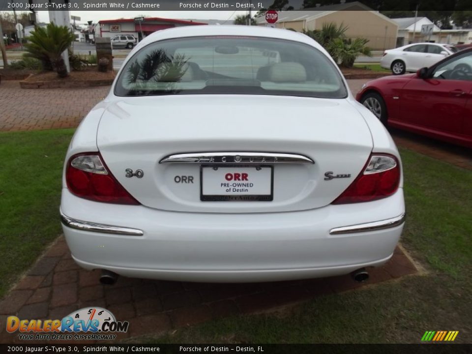 2000 Jaguar S-Type 3.0 Spindrift White / Cashmere Photo #4