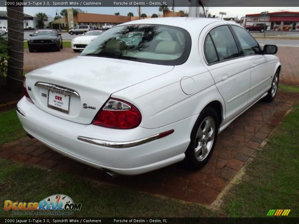 2000 Jaguar S-Type 3.0 Spindrift White / Cashmere Photo #5