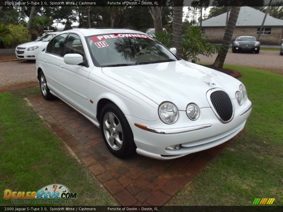 2000 Jaguar S-Type 3.0 Spindrift White / Cashmere Photo #7
