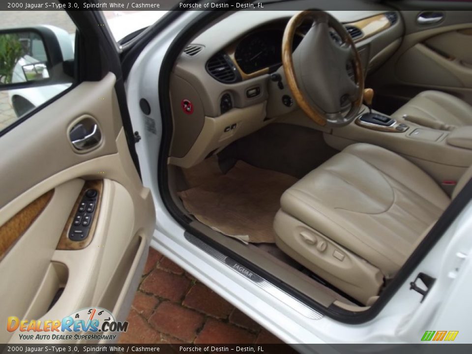 2000 Jaguar S-Type 3.0 Spindrift White / Cashmere Photo #11