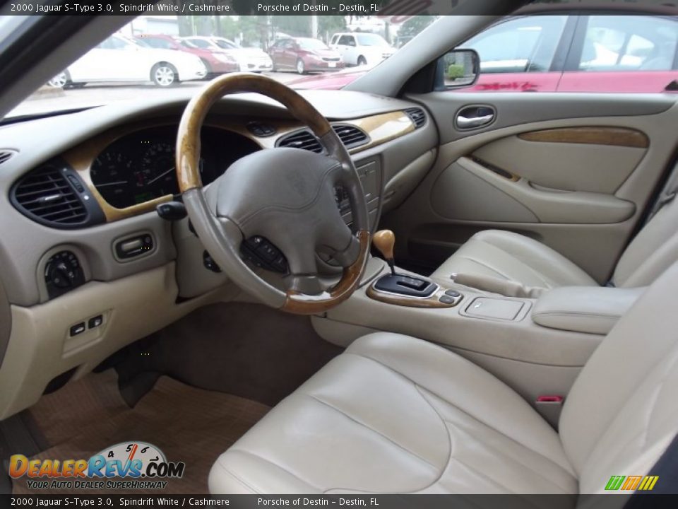 2000 Jaguar S-Type 3.0 Spindrift White / Cashmere Photo #12