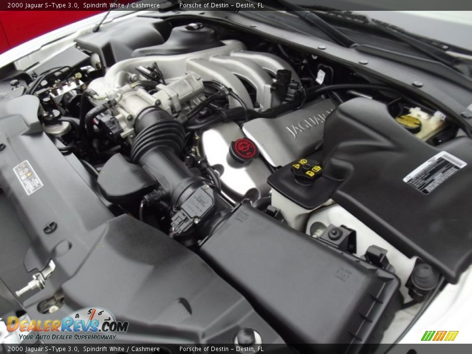 2000 Jaguar S-Type 3.0 Spindrift White / Cashmere Photo #21