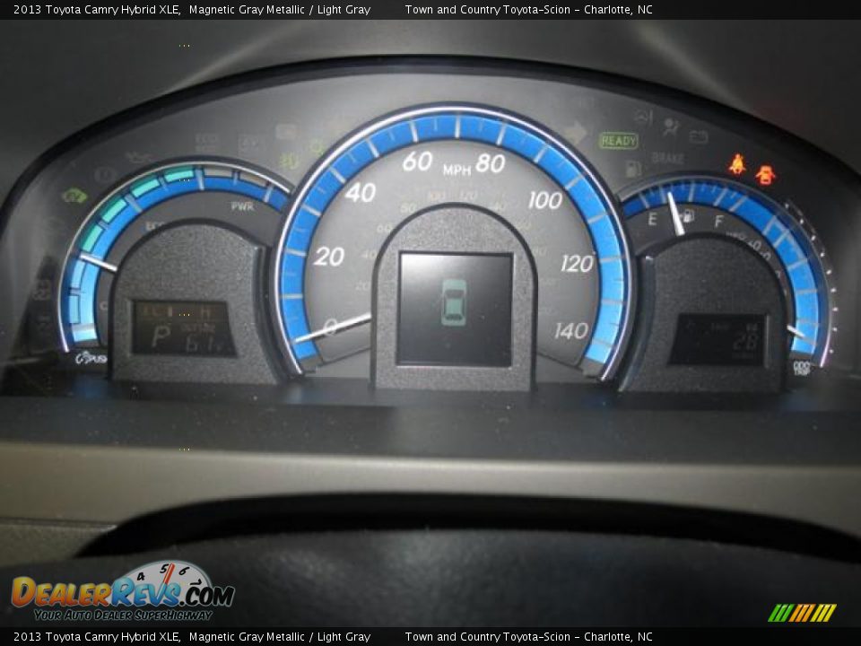 2013 Toyota Camry Hybrid XLE Magnetic Gray Metallic / Light Gray Photo #12