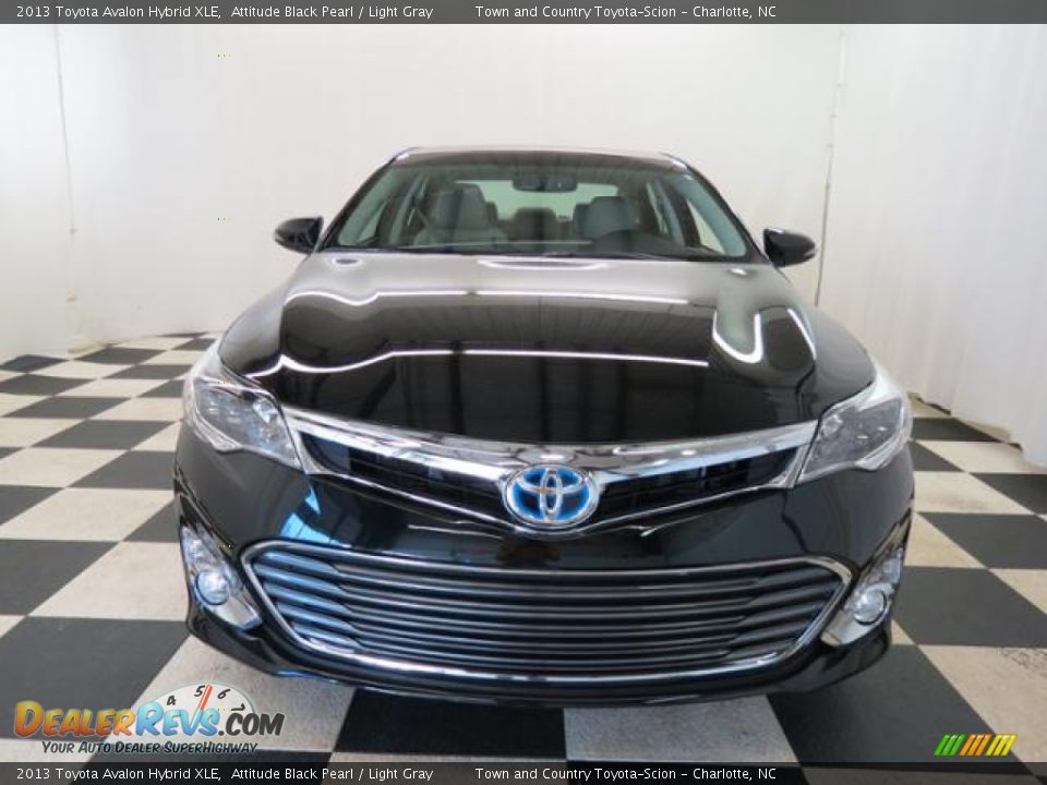 2013 Toyota Avalon Hybrid XLE Attitude Black Pearl / Light Gray Photo #2