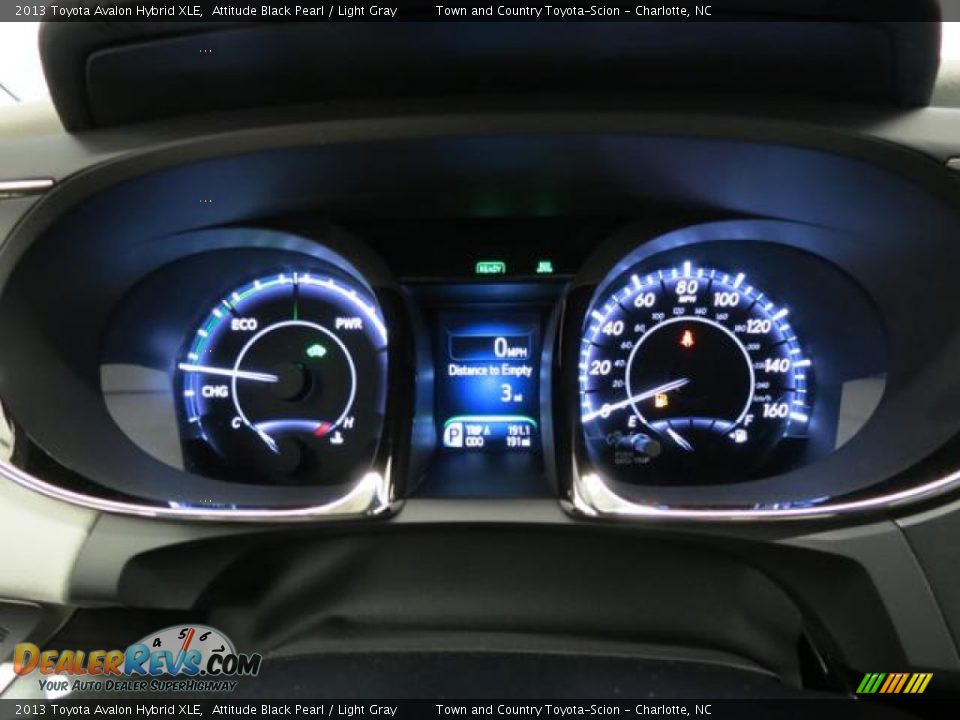 2013 Toyota Avalon Hybrid XLE Attitude Black Pearl / Light Gray Photo #12
