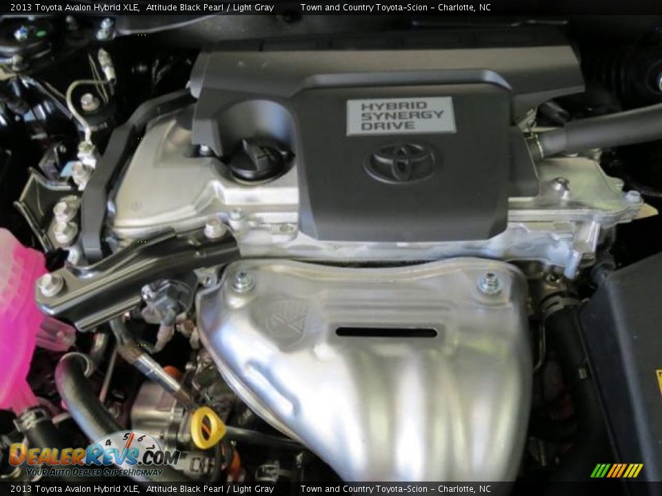 2013 Toyota Avalon Hybrid XLE Attitude Black Pearl / Light Gray Photo #23