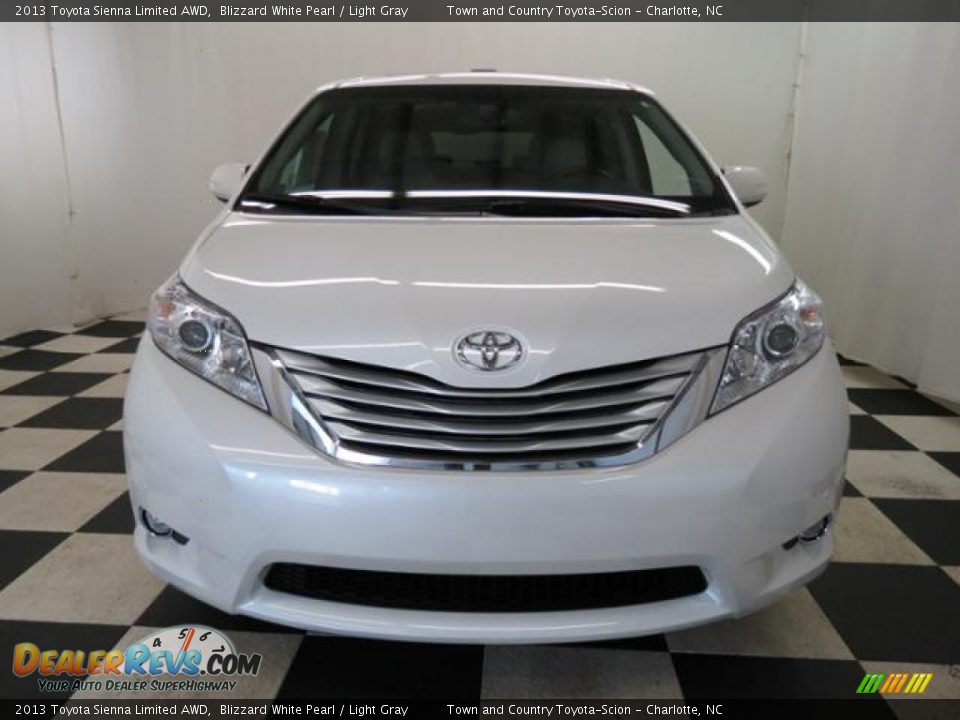 2013 Toyota Sienna Limited AWD Blizzard White Pearl / Light Gray Photo #2