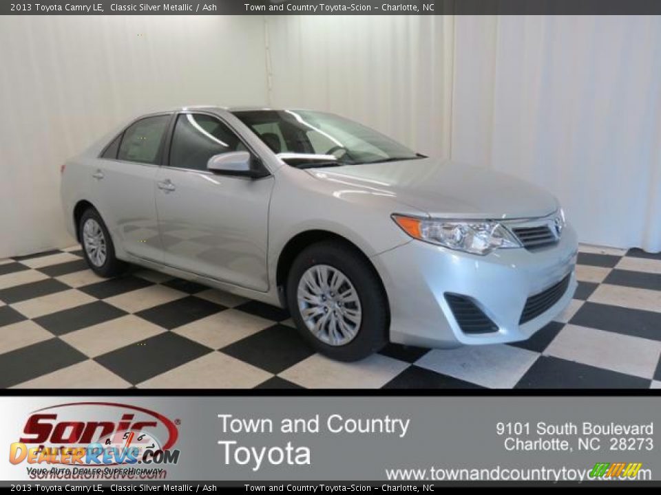 2013 Toyota Camry LE Classic Silver Metallic / Ash Photo #1