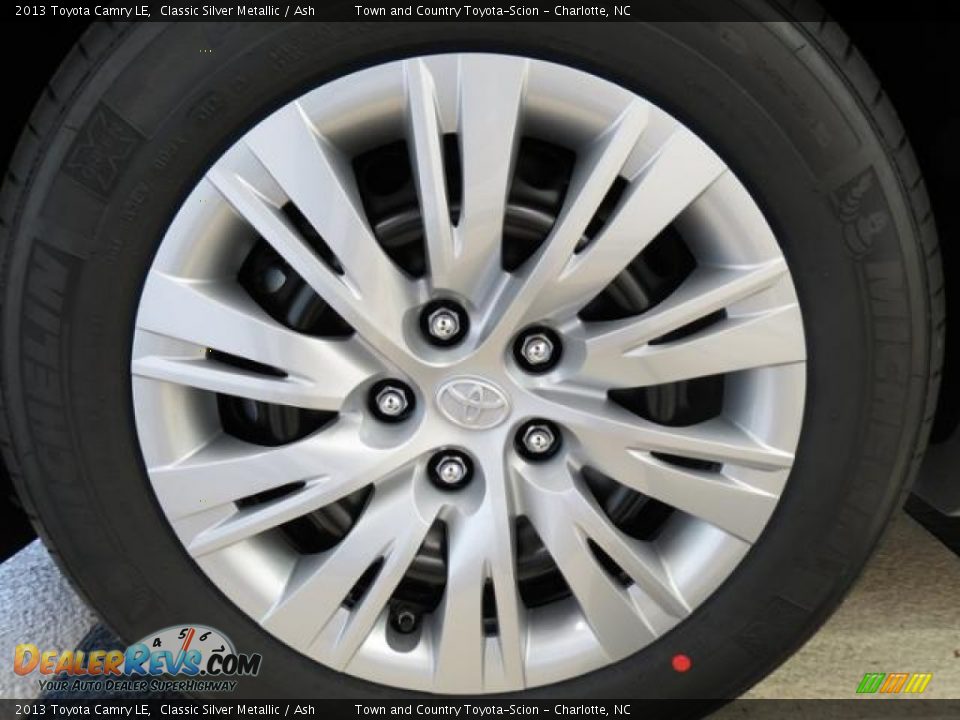 2013 Toyota Camry LE Classic Silver Metallic / Ash Photo #4