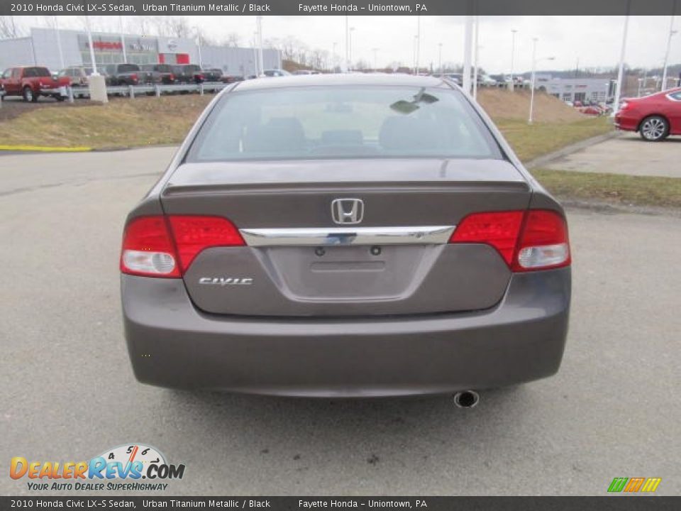 2010 Honda Civic LX-S Sedan Urban Titanium Metallic / Black Photo #3