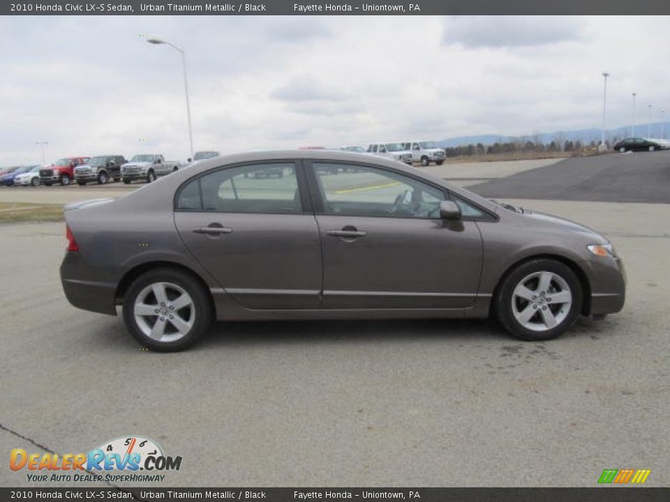 2010 Honda Civic LX-S Sedan Urban Titanium Metallic / Black Photo #4