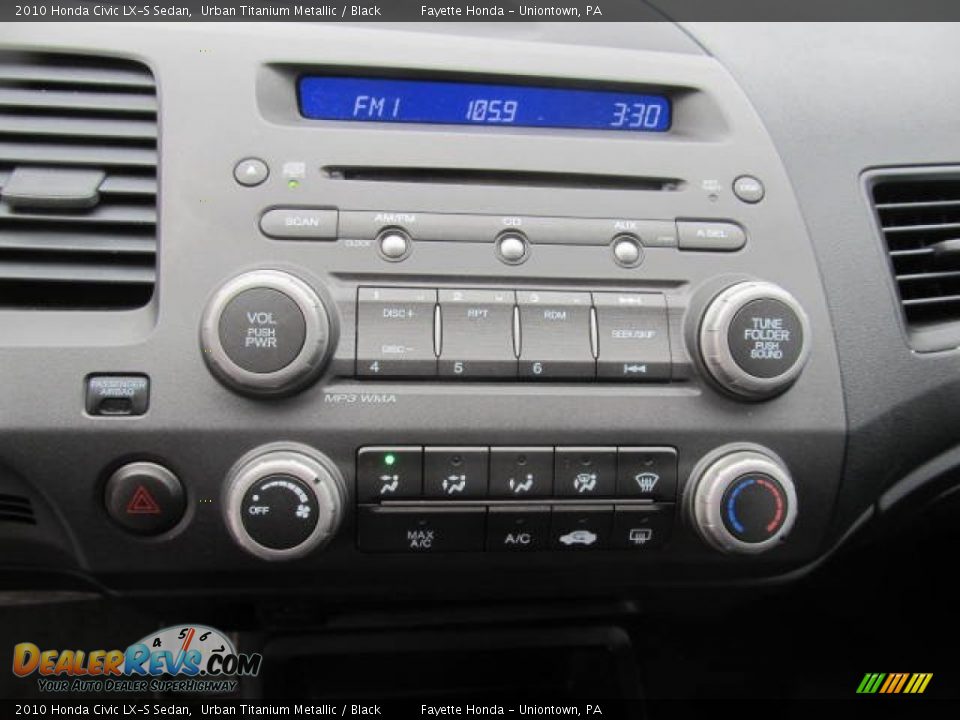 2010 Honda Civic LX-S Sedan Urban Titanium Metallic / Black Photo #11