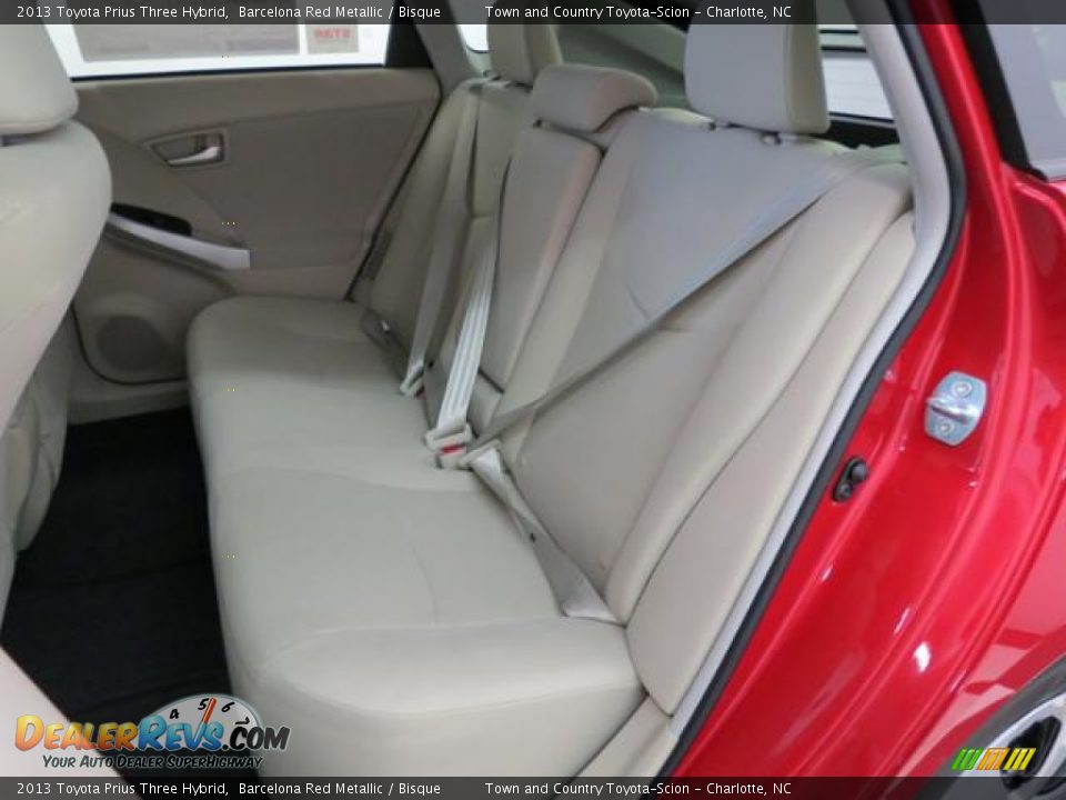 2013 Toyota Prius Three Hybrid Barcelona Red Metallic / Bisque Photo #6