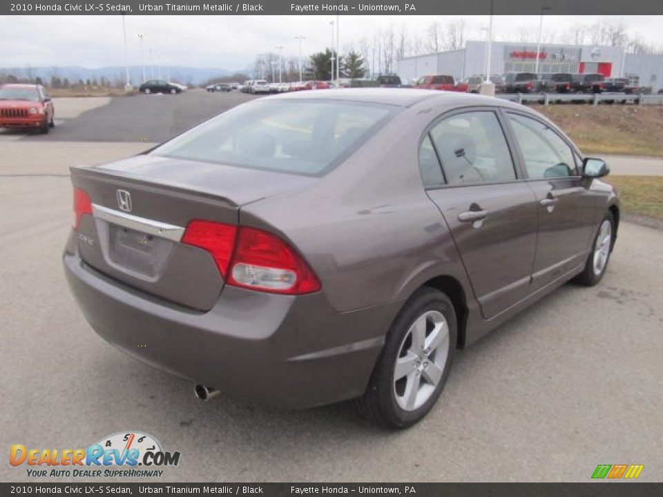 2010 Honda Civic LX-S Sedan Urban Titanium Metallic / Black Photo #16
