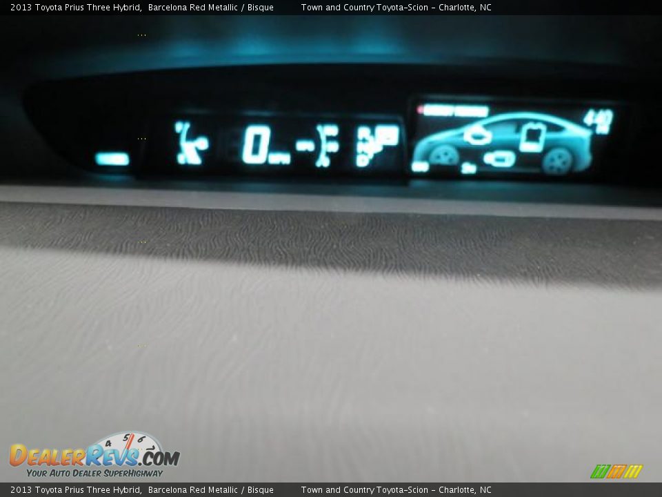 2013 Toyota Prius Three Hybrid Barcelona Red Metallic / Bisque Photo #11