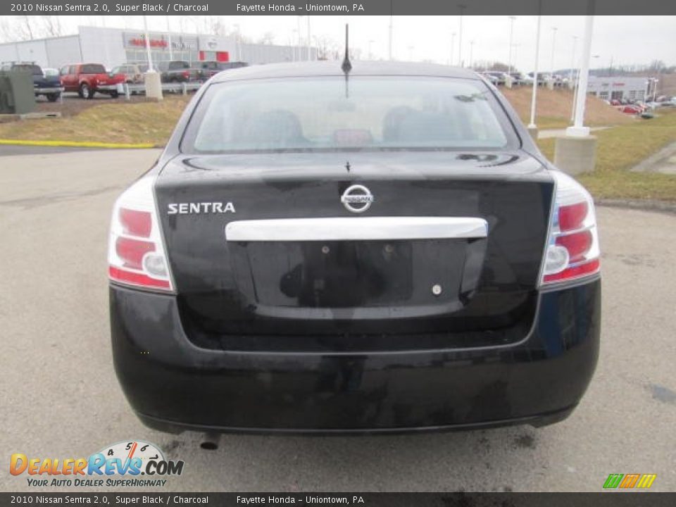 2010 Nissan Sentra 2.0 Super Black / Charcoal Photo #3