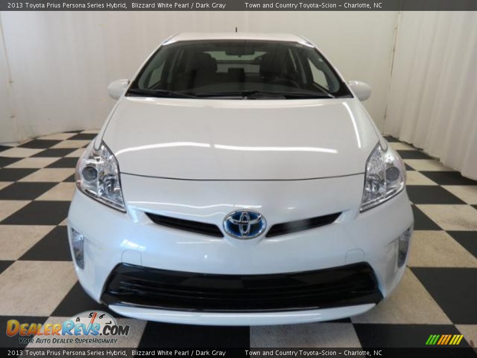 2013 Toyota Prius Persona Series Hybrid Blizzard White Pearl / Dark Gray Photo #2