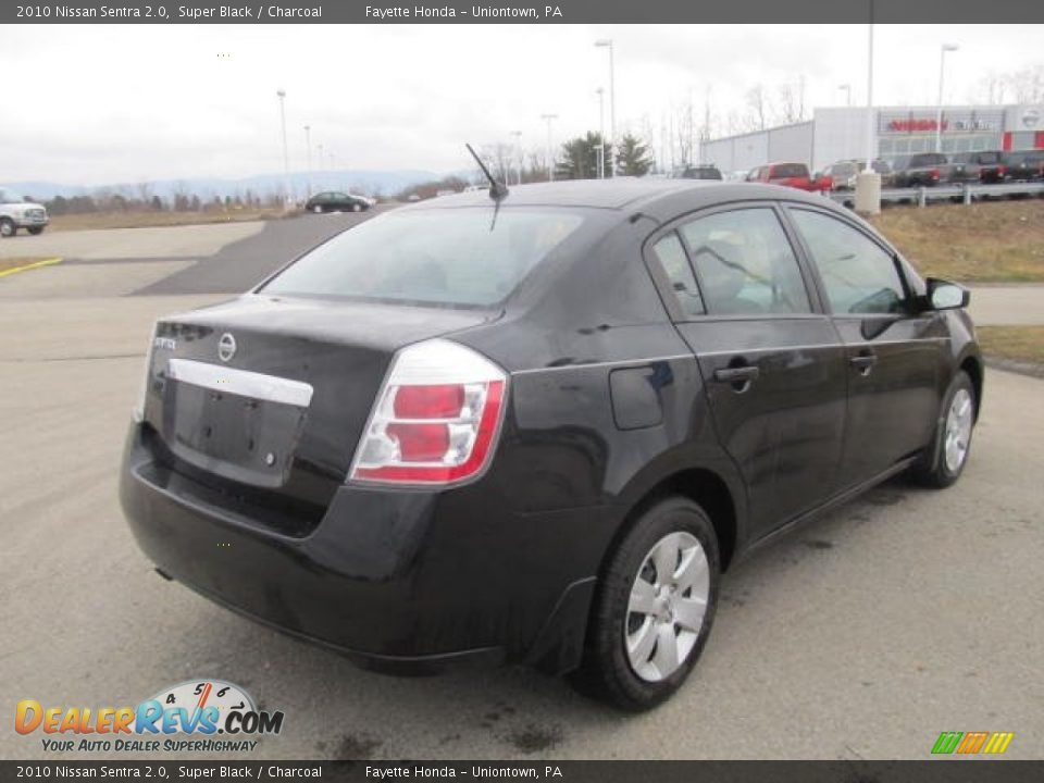 2010 Nissan Sentra 2.0 Super Black / Charcoal Photo #16