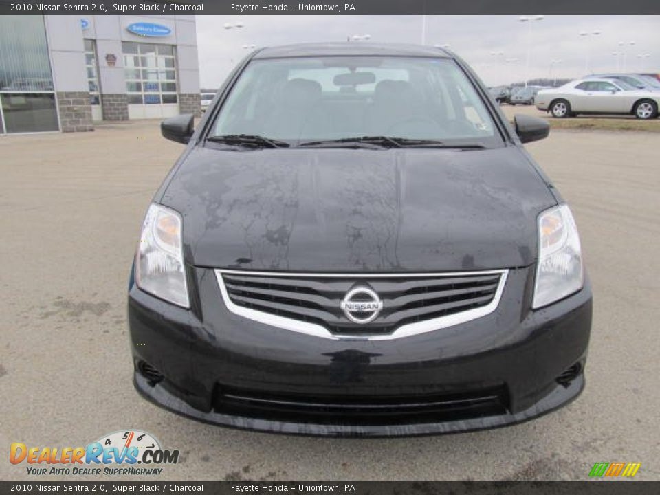 2010 Nissan Sentra 2.0 Super Black / Charcoal Photo #17