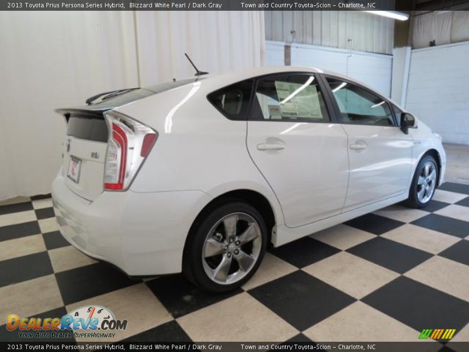 2013 Toyota Prius Persona Series Hybrid Blizzard White Pearl / Dark Gray Photo #17