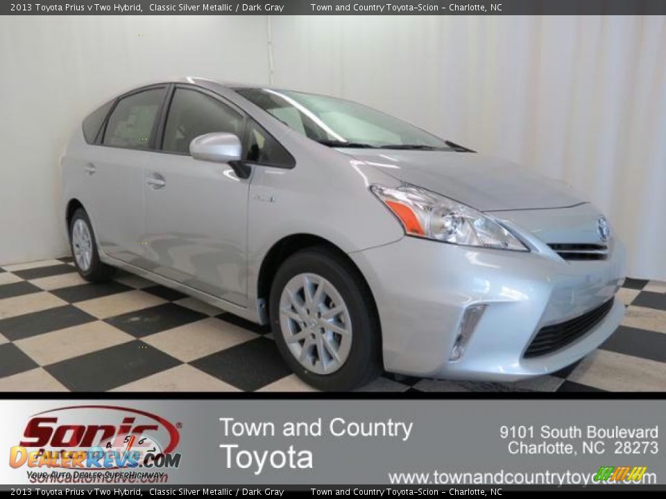 2013 Toyota Prius v Two Hybrid Classic Silver Metallic / Dark Gray Photo #1