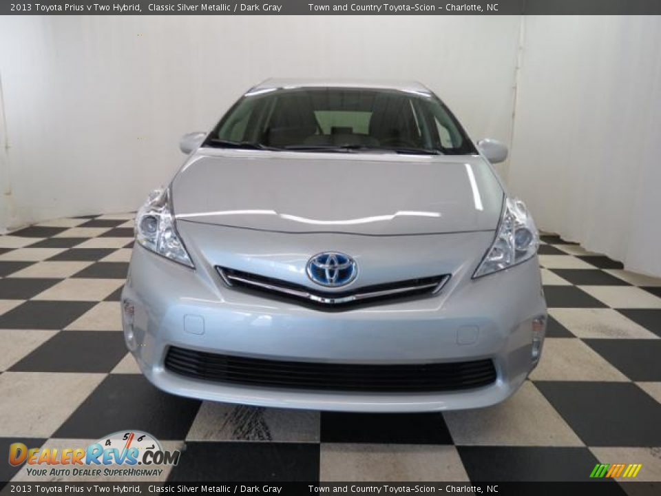2013 Toyota Prius v Two Hybrid Classic Silver Metallic / Dark Gray Photo #2