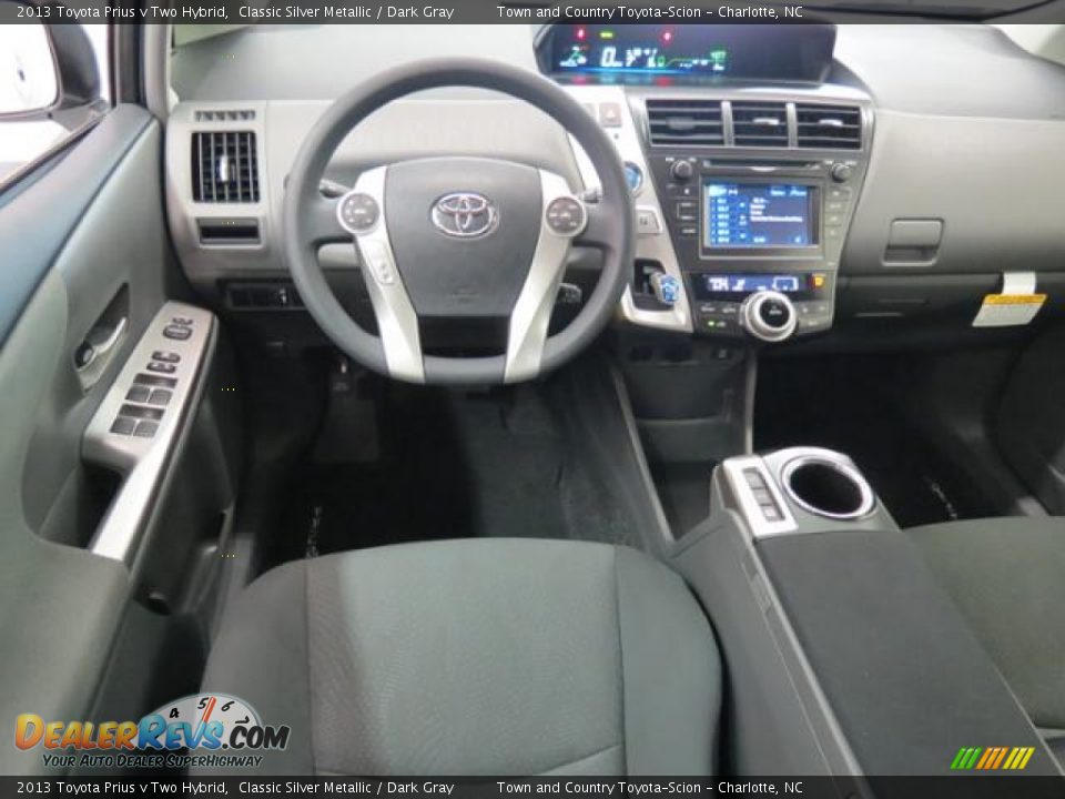 2013 Toyota Prius v Two Hybrid Classic Silver Metallic / Dark Gray Photo #5
