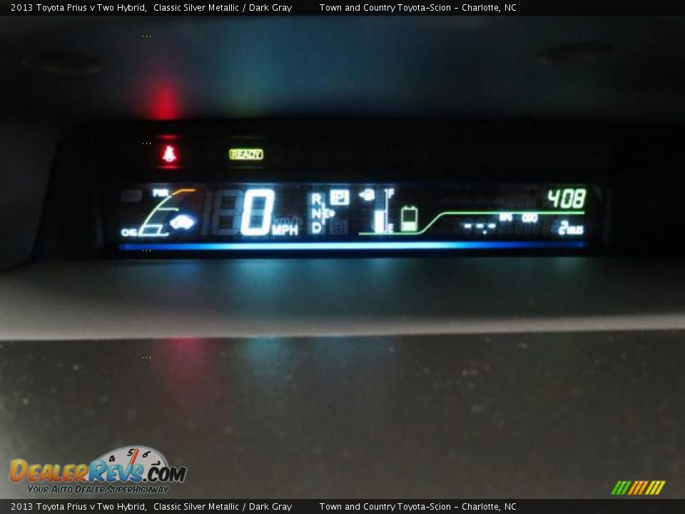 2013 Toyota Prius v Two Hybrid Classic Silver Metallic / Dark Gray Photo #11