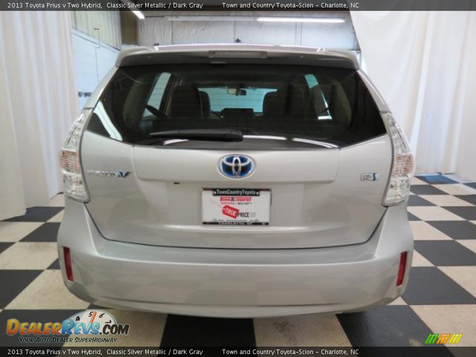 2013 Toyota Prius v Two Hybrid Classic Silver Metallic / Dark Gray Photo #19