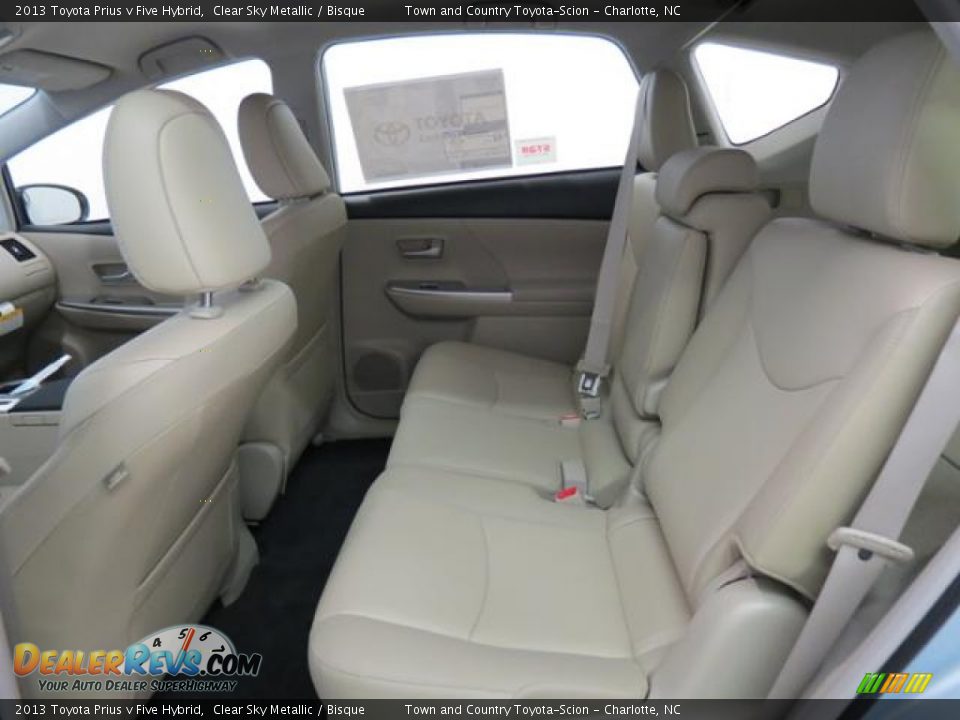 2013 Toyota Prius v Five Hybrid Clear Sky Metallic / Bisque Photo #6