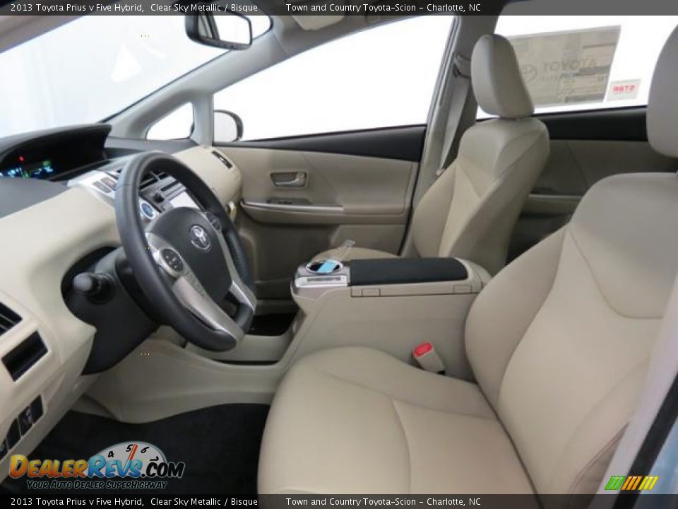 2013 Toyota Prius v Five Hybrid Clear Sky Metallic / Bisque Photo #8