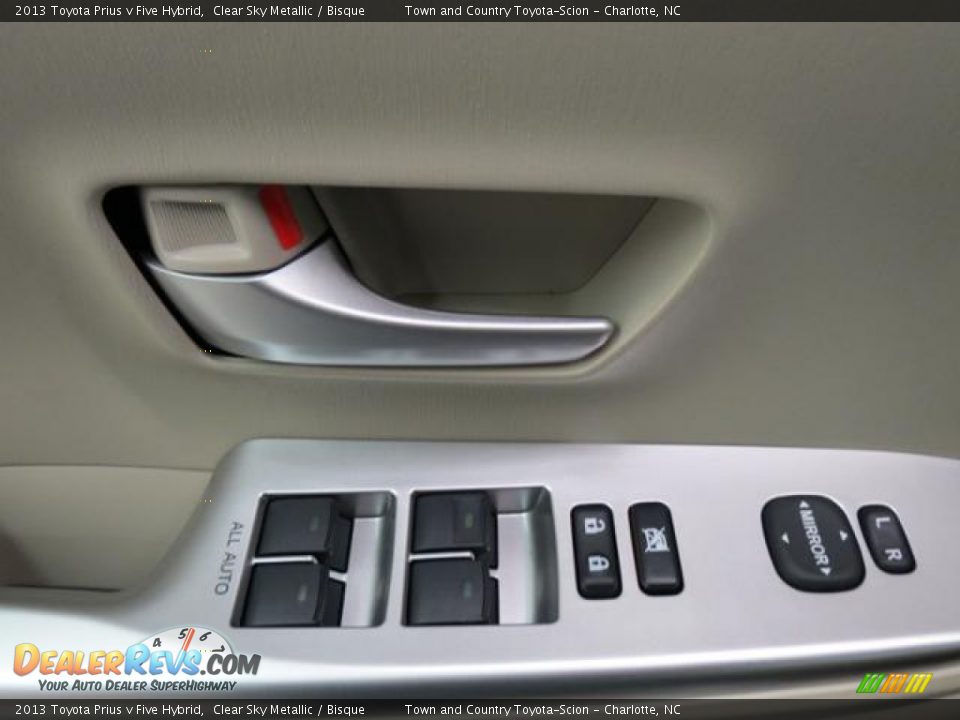 2013 Toyota Prius v Five Hybrid Clear Sky Metallic / Bisque Photo #10