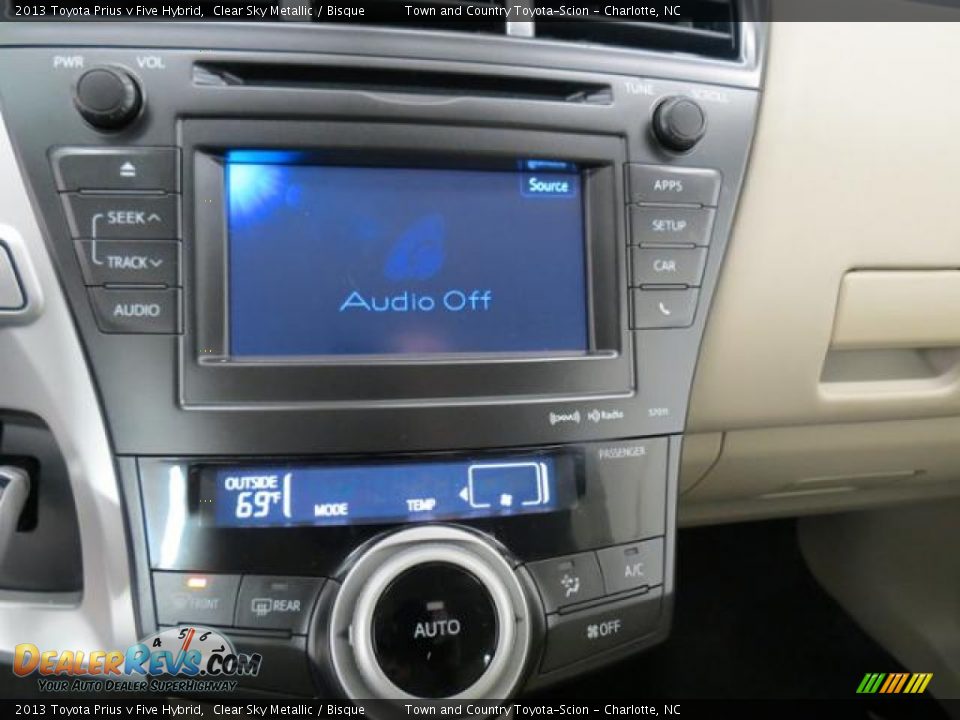 2013 Toyota Prius v Five Hybrid Clear Sky Metallic / Bisque Photo #12