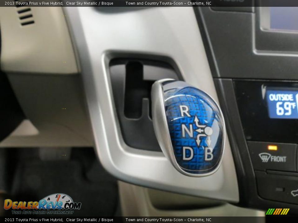 2013 Toyota Prius v Five Hybrid Clear Sky Metallic / Bisque Photo #13