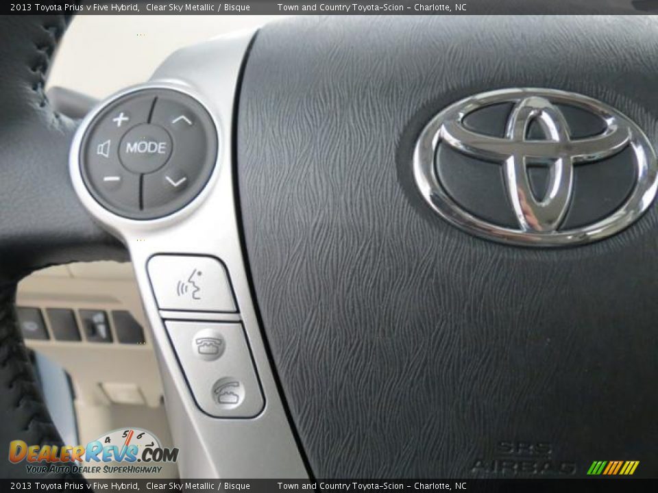 2013 Toyota Prius v Five Hybrid Clear Sky Metallic / Bisque Photo #14