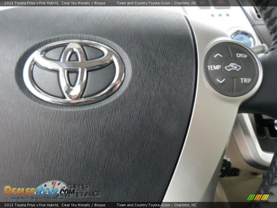 2013 Toyota Prius v Five Hybrid Clear Sky Metallic / Bisque Photo #15
