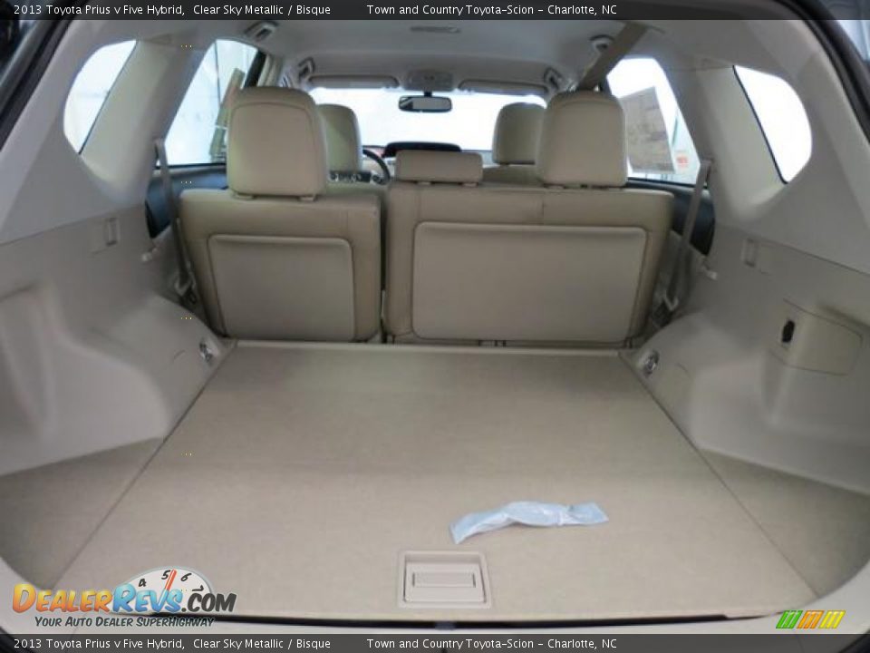 2013 Toyota Prius v Five Hybrid Clear Sky Metallic / Bisque Photo #16