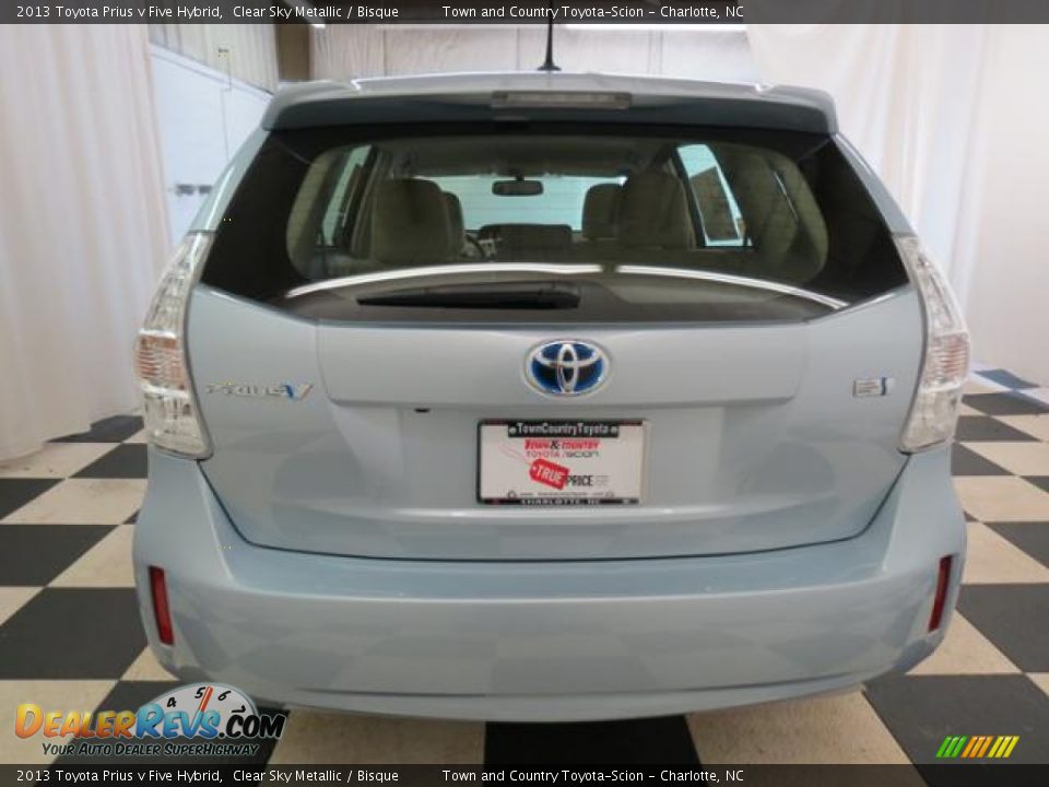 2013 Toyota Prius v Five Hybrid Clear Sky Metallic / Bisque Photo #18