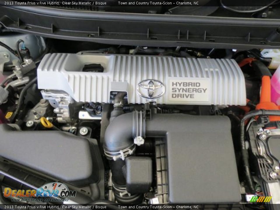 2013 Toyota Prius v Five Hybrid Clear Sky Metallic / Bisque Photo #20