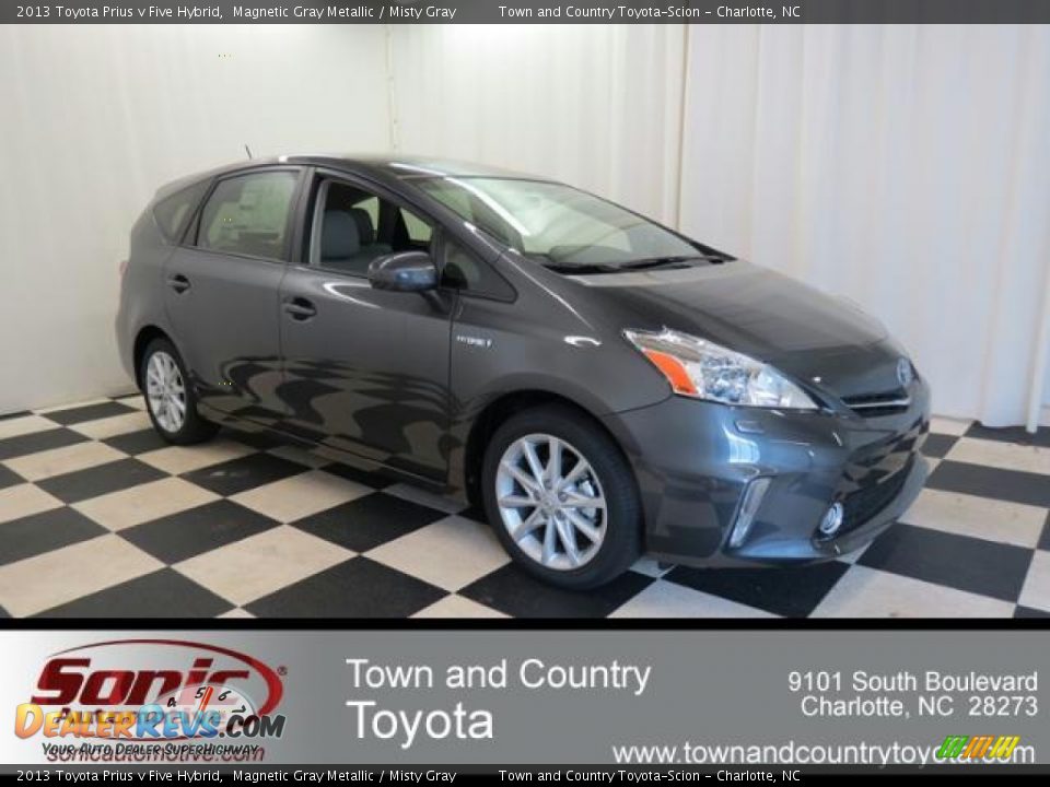 2013 Toyota Prius v Five Hybrid Magnetic Gray Metallic / Misty Gray Photo #1