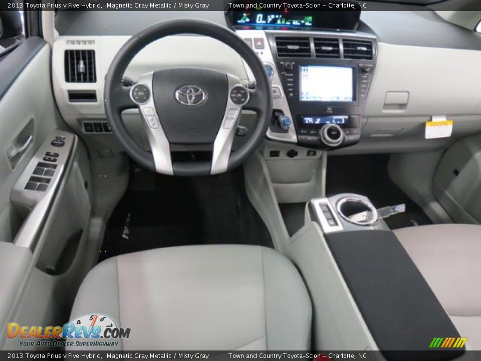 2013 Toyota Prius v Five Hybrid Magnetic Gray Metallic / Misty Gray Photo #5
