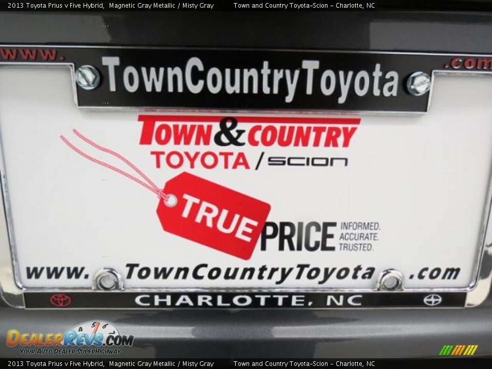 2013 Toyota Prius v Five Hybrid Magnetic Gray Metallic / Misty Gray Photo #22