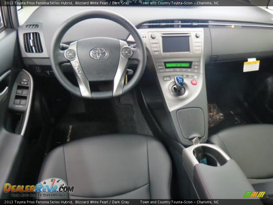 2013 Toyota Prius Persona Series Hybrid Blizzard White Pearl / Dark Gray Photo #5