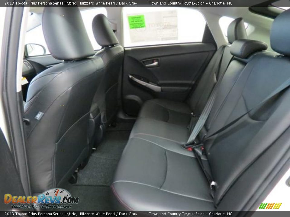 2013 Toyota Prius Persona Series Hybrid Blizzard White Pearl / Dark Gray Photo #6
