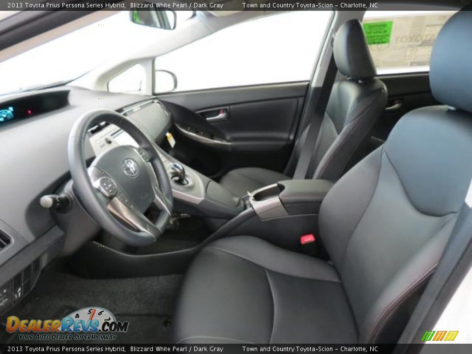 2013 Toyota Prius Persona Series Hybrid Blizzard White Pearl / Dark Gray Photo #8