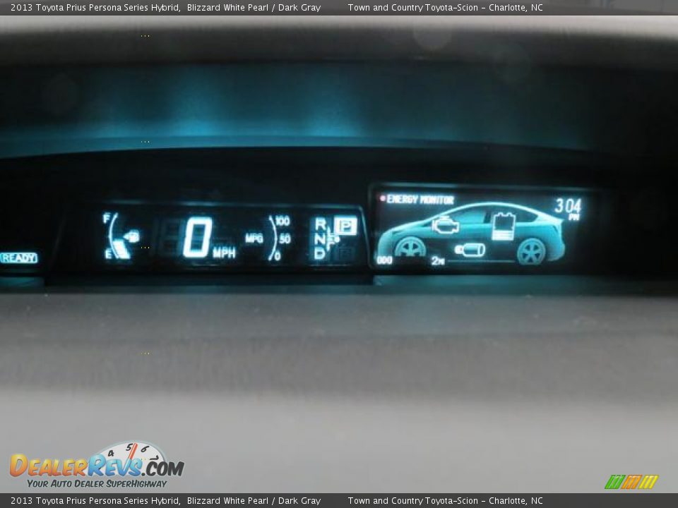 2013 Toyota Prius Persona Series Hybrid Blizzard White Pearl / Dark Gray Photo #11