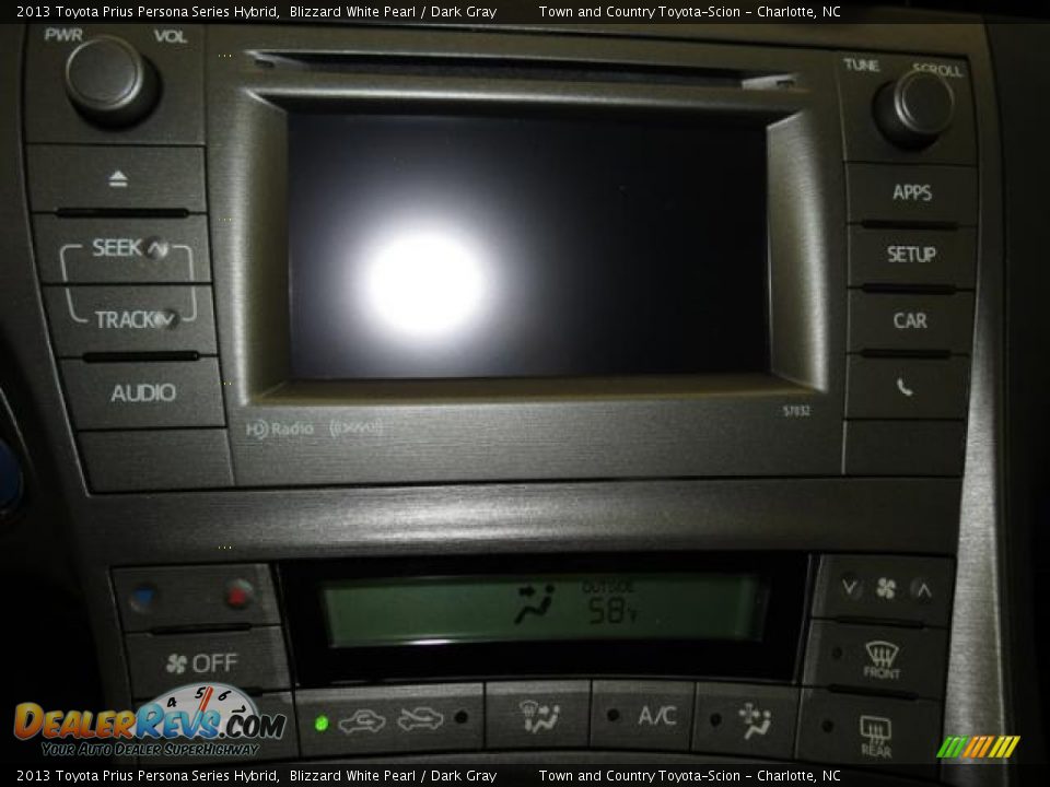 2013 Toyota Prius Persona Series Hybrid Blizzard White Pearl / Dark Gray Photo #12