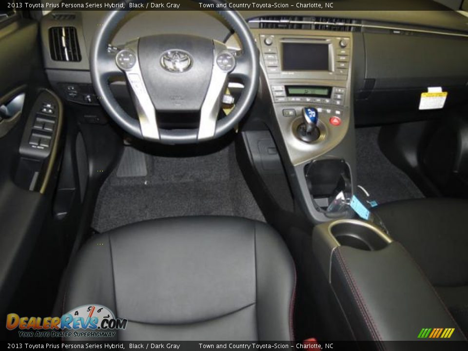 Dark Gray Interior - 2013 Toyota Prius Persona Series Hybrid Photo #5